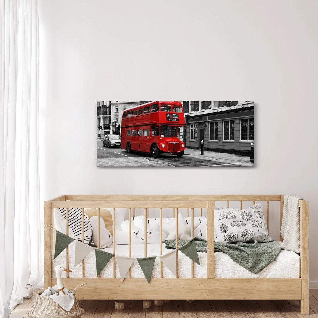 Kép - London busszal (120x50 cm)