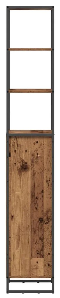 vidaXL Fürdőszoba Székény fiókkal Öreg fa 40 x 30 x 180 cm Faanyag