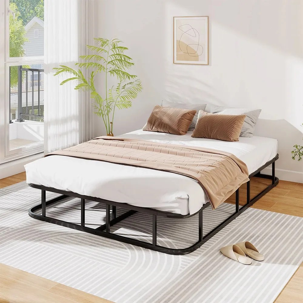 Fém franciaágy keret 137x190cm