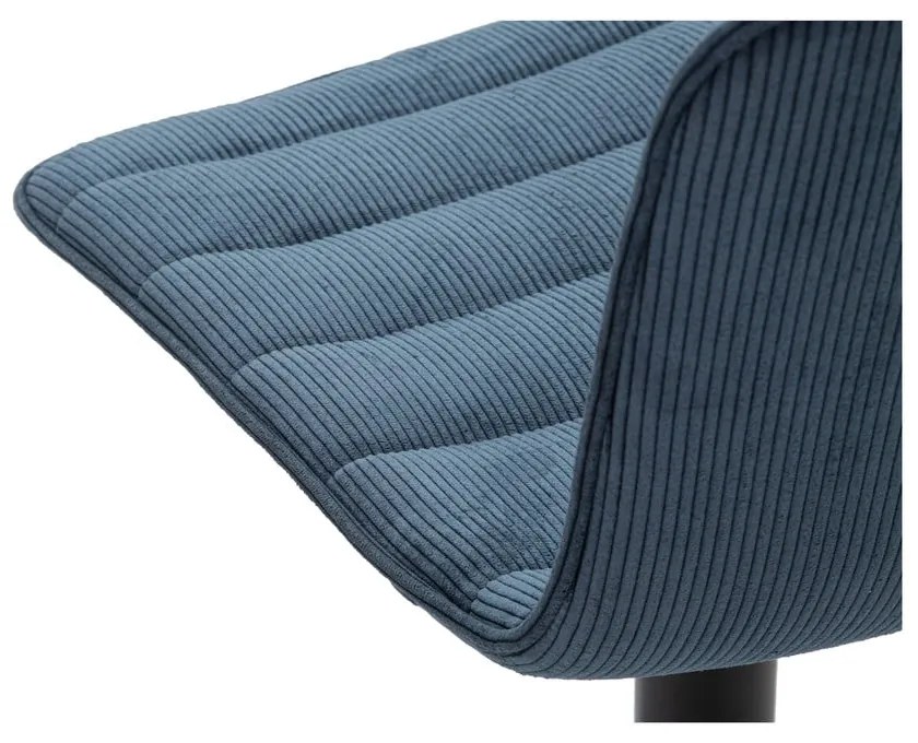 Petróleumkék-fekete állítható magasságú bárszék (ülésmagasság 61 cm) Malia – Mauro Ferretti