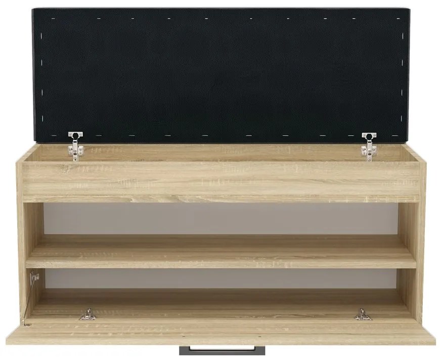 Odell Parma cipőtároló pad, 100x49x35 cm, sonoma