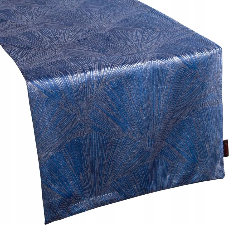 Dekorációs futópad Goja 40x140 Pierre Cardin sötétkék, ginkgo levél