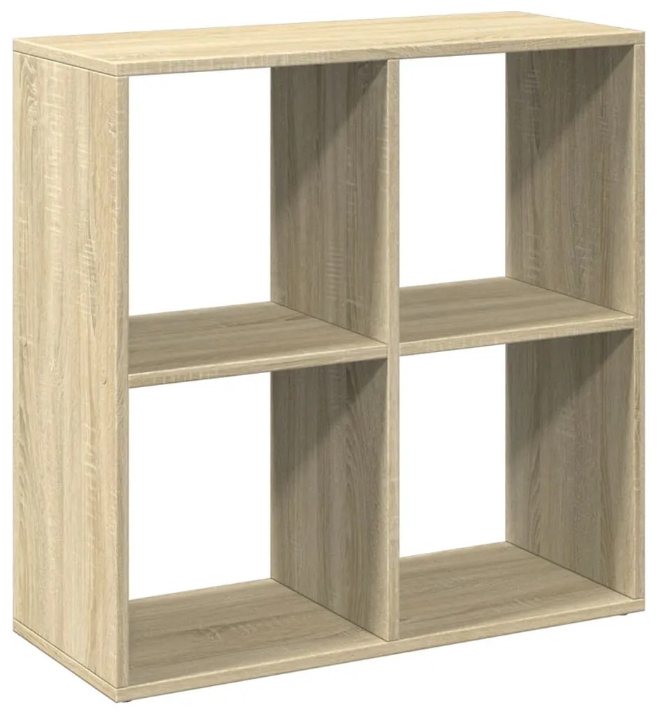 sonoma tölgy szerelt fa elválasztó könyvespolc 69,5x29x69,5 cm