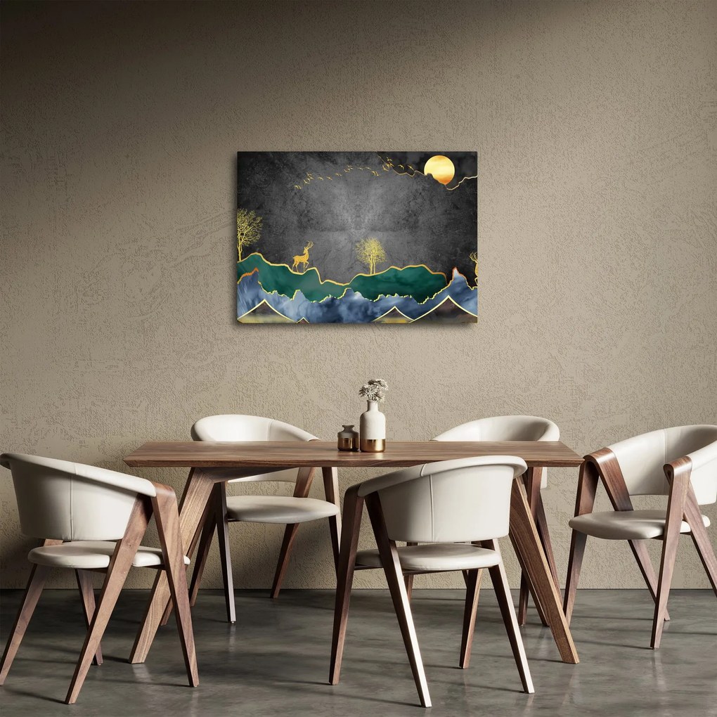 Kép - Hegyi táj (70x50 cm)