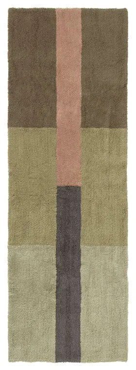 Kézi szövésű gyapjú futószőnyeg 80x230 cm Chroma Dusty Pink – Lorena Canals