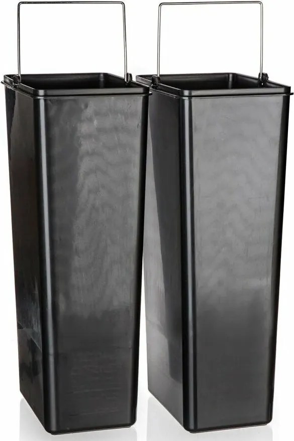Brilanz szemeteskosár, 2 x 20 l, nerez, 40 l
