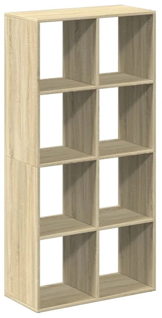 sonoma tölgy szerelt fa elválasztó könyvespolc 69,5x29x137,5 cm