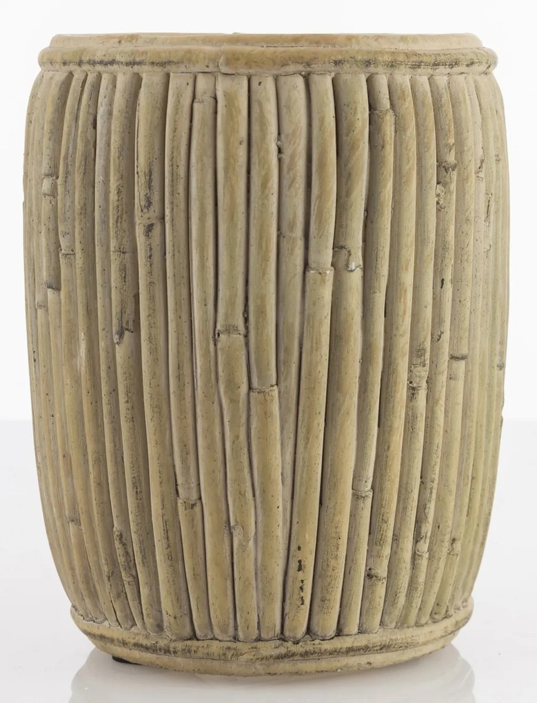 Cement Barna virágtartó kaspó 15,5x13x13cm