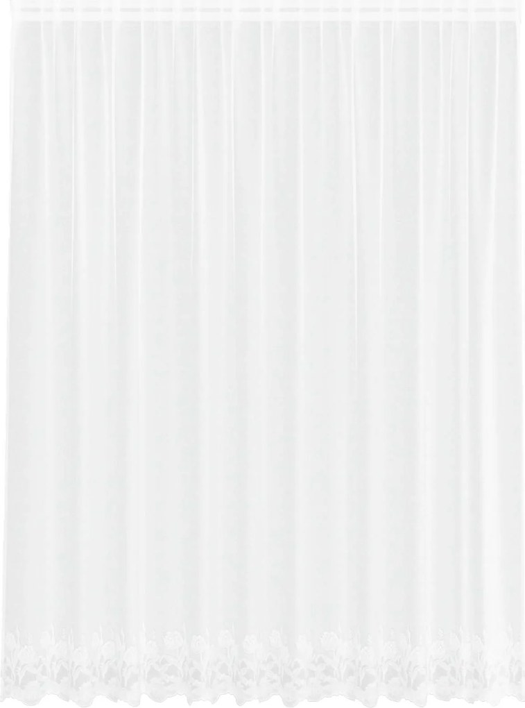 vidaXL Csipkés Függöny függönyökkel Fehér 220 x 300 cm Poliészter
