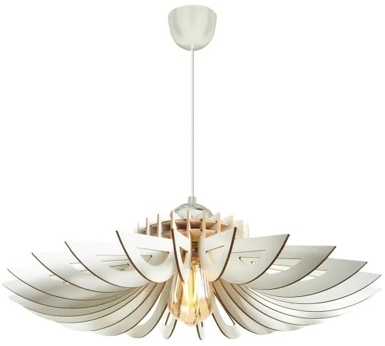 KÉSZLET 2x Csillár zsinóron 1xE27/60W/230V fehér átm. 52 cm