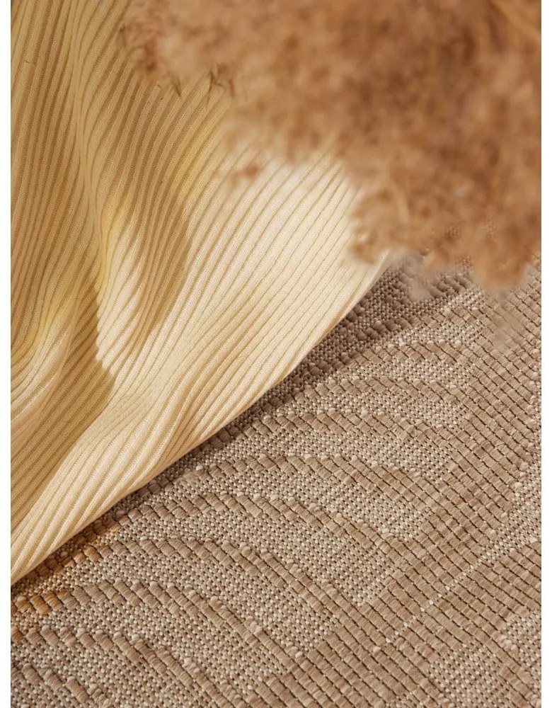 Bézs-elefántcsont színű kültéri-beltéri szőnyeg 200x290 cm Duet Liora – NORTHRUGS