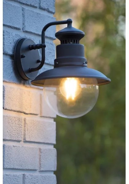 Lucide 11811/01/30 - Kültéri fali lámpa FIGO 1xE27/60W/230V