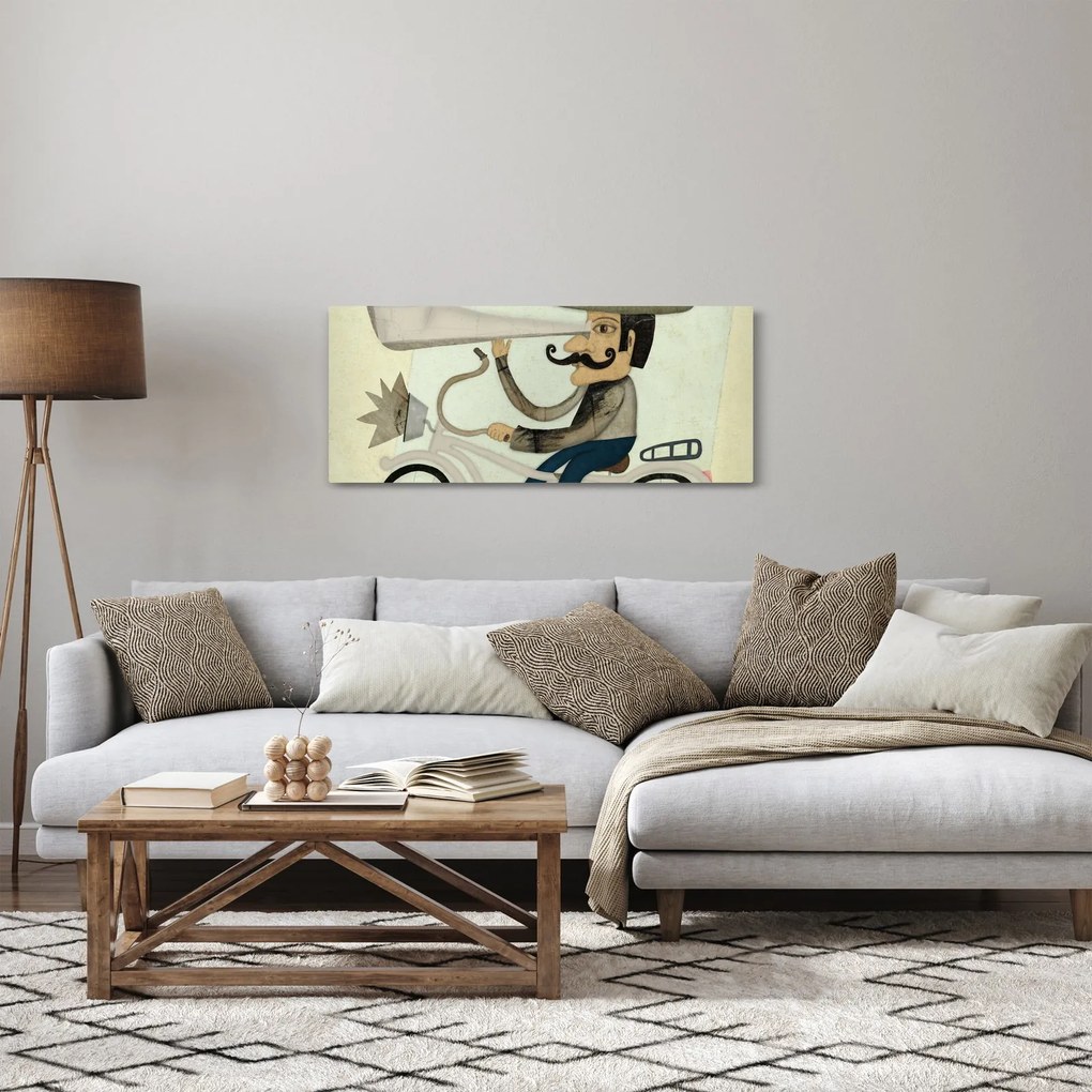 Csillagász kerékpáron (120x50 cm)