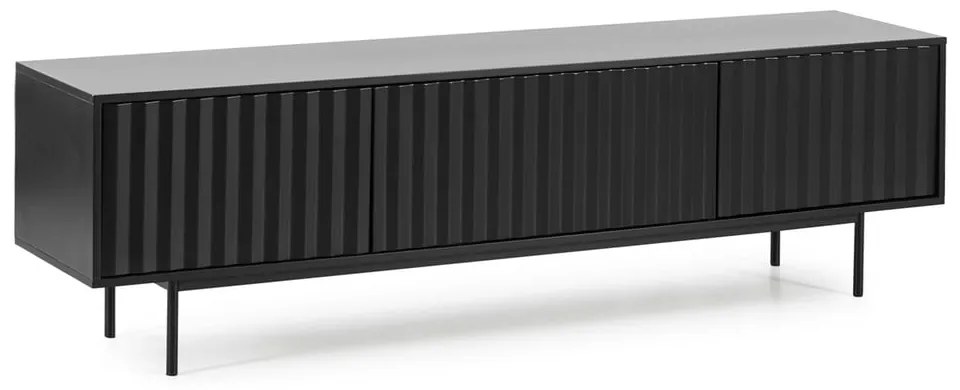 Fekete TV-állvány 180x52 cm Sierra – Teulat
