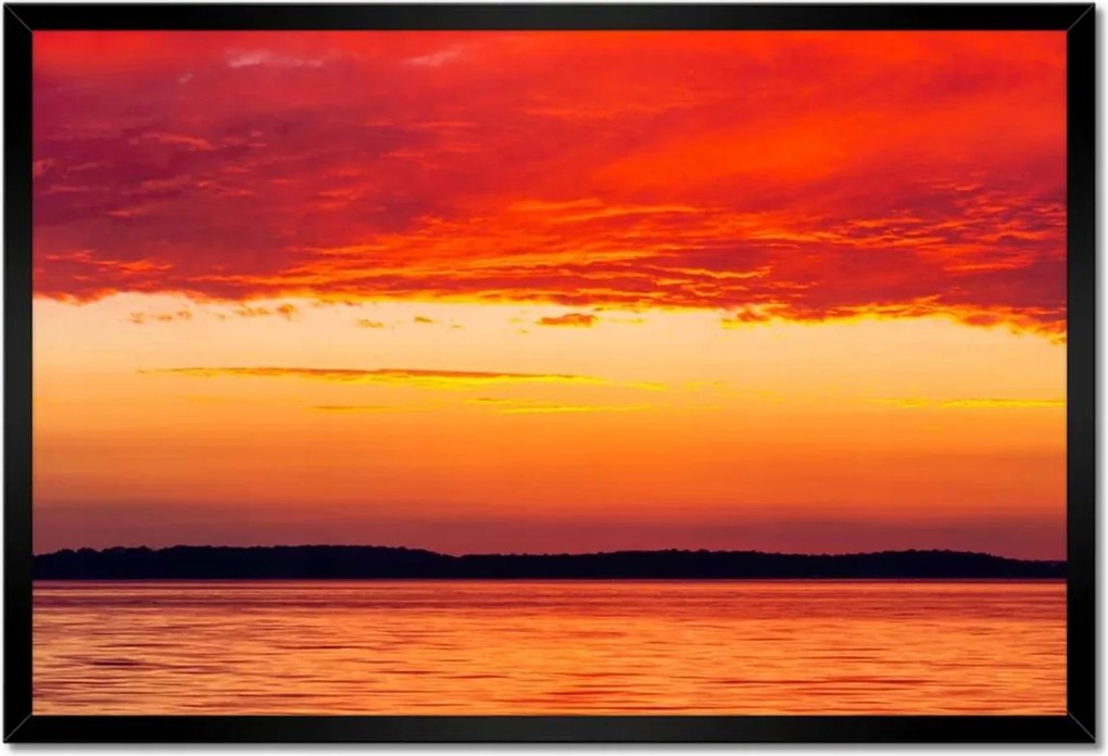 Poszterek keretben 60x40 Naplemente Felhők