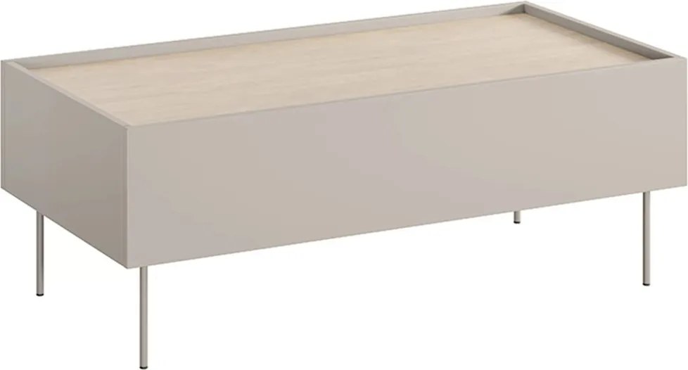 Desin fiókos dohányzóasztal 120 cm - kasmír / nagano tölgy