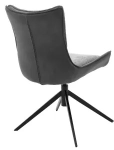 ZAIRA szék, 2 db, antracit