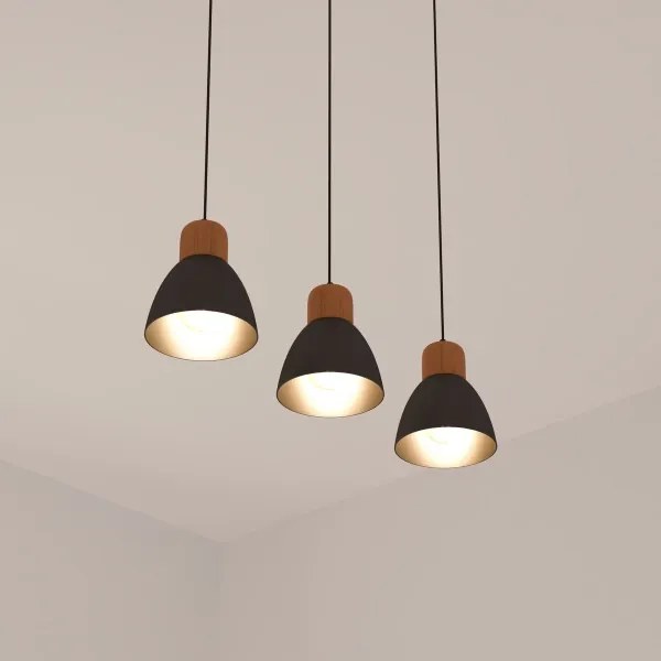 Atmosphera - Csillár zsinóron DESY 1xE27/40W/230V fenyő