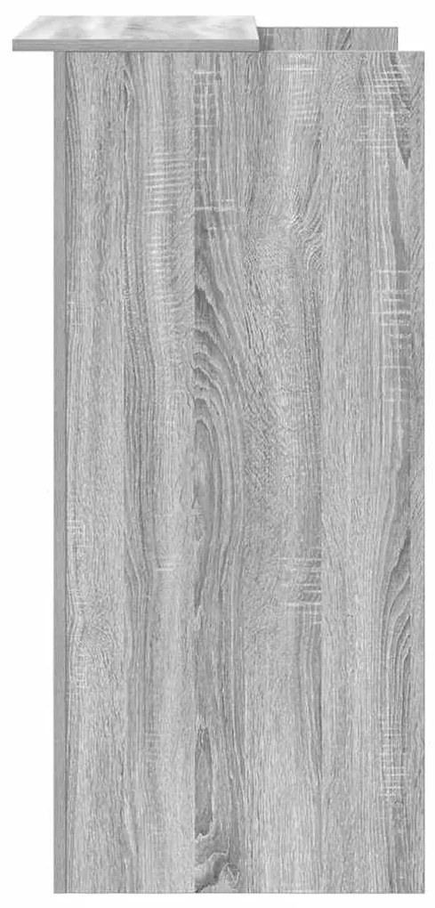 recepciós pult szürke sonoma 55x50x103,5 cm szerelt fa