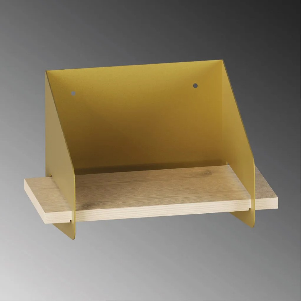 Short fali polc, arany, 30 cm