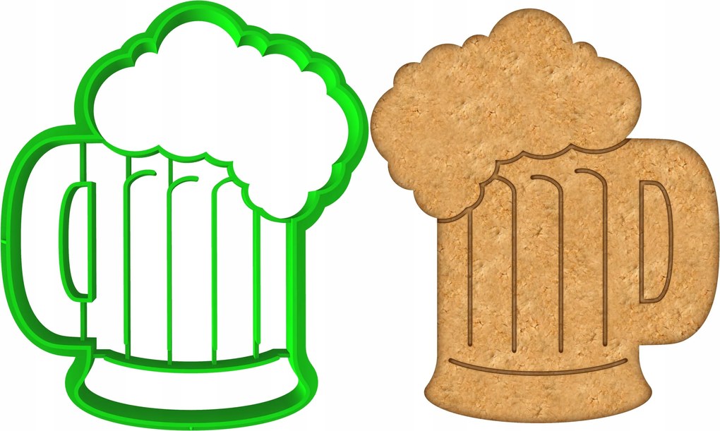 Forma Lyukasztó Mézeskalács kiszúró Apák Napja Söröskorsó