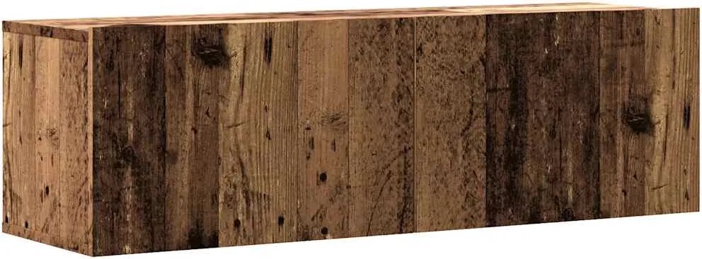 vidaXL antik fa színű szerelt fa fali TV-szekrény 100 x 30 x 30 cm