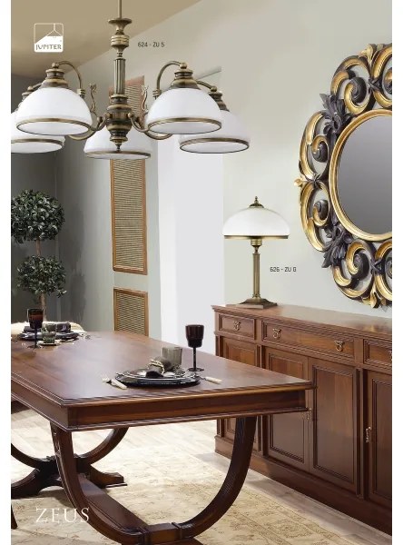 Jupiter 624 - ZU 5 - ZEUS 5xE27/60W/230V függeszték lámpa
