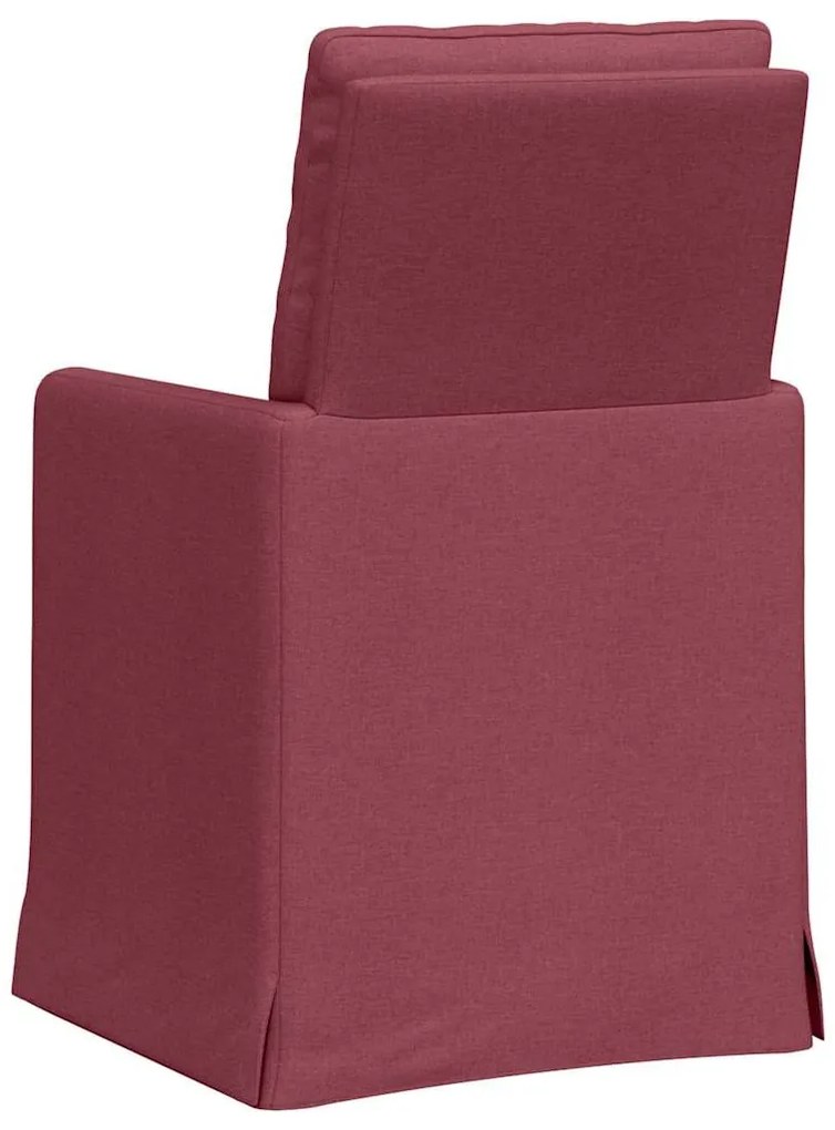 Étkező Székek 2 pcs bordó 57 x 67 x 98 cm szövet