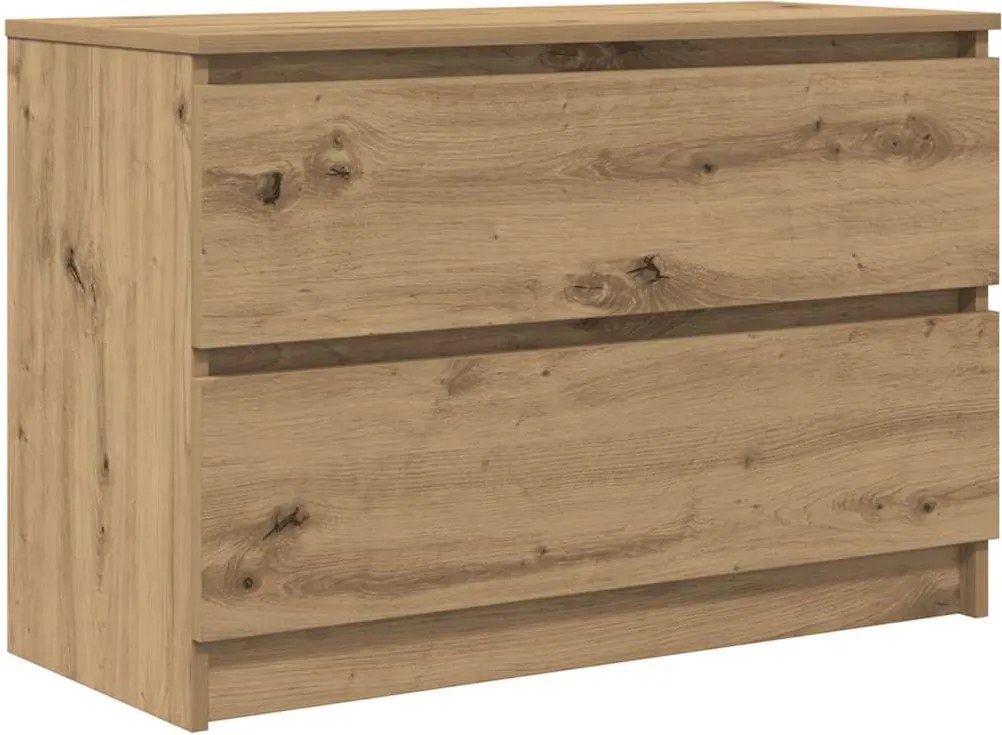 vidaXL kézműves tölgy színű szerelt fa TV-szekrény 80x35x54 cm