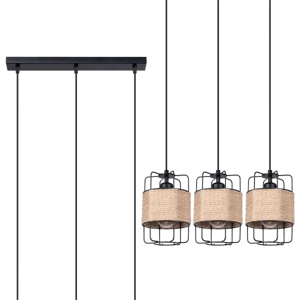 Sollux SL.1301 - Csillár zsinóron GIZUR 3xE27/15W/230V