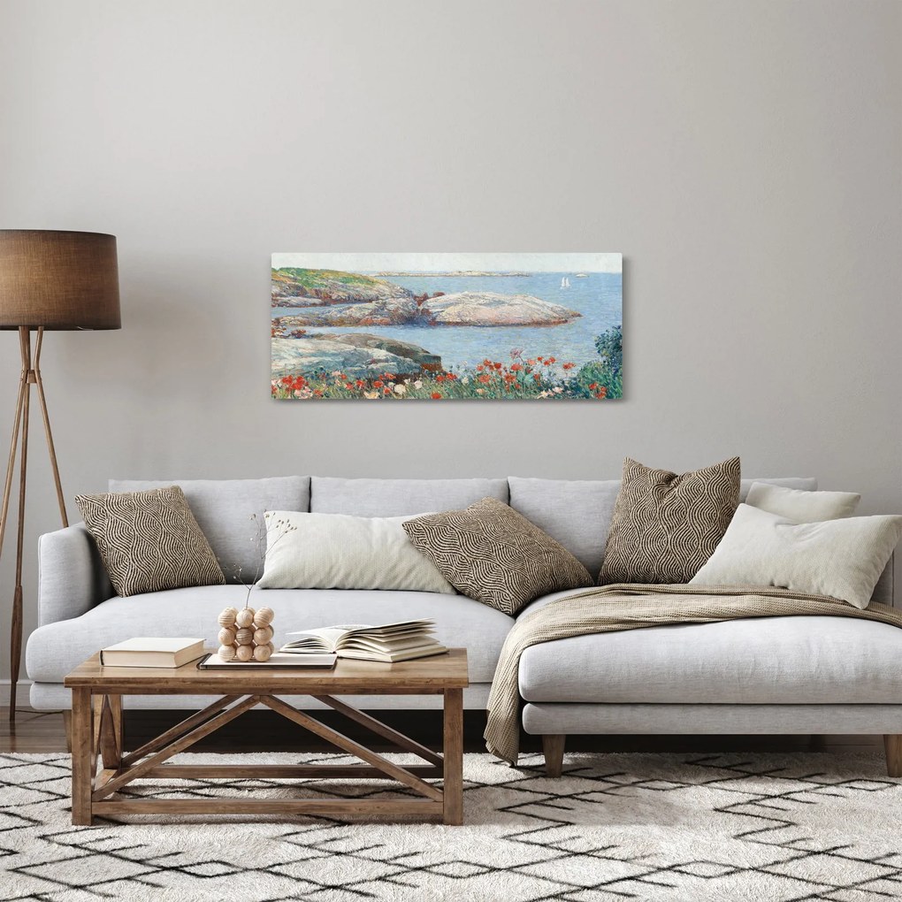 Kép - Childe Hassam, Poppies,  Isles of Shoals, reprodukciók (120x50 cm)
