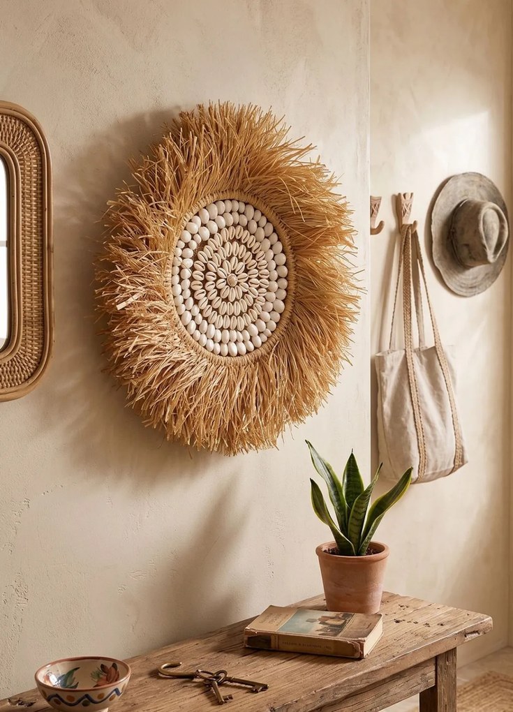 Raffia faldekoráció DB0005