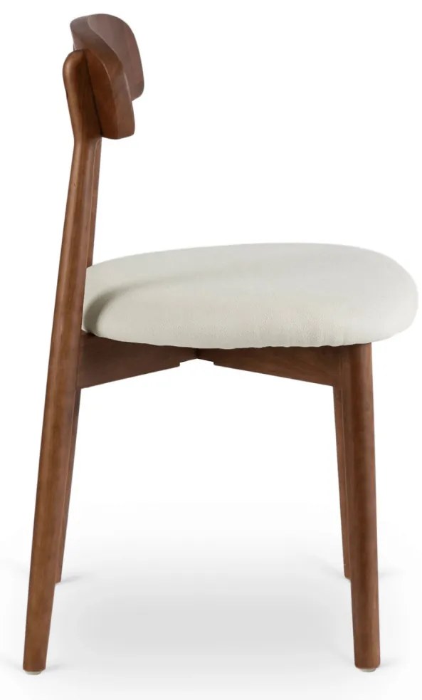 Krzesło ALVIN Orzech/Beż