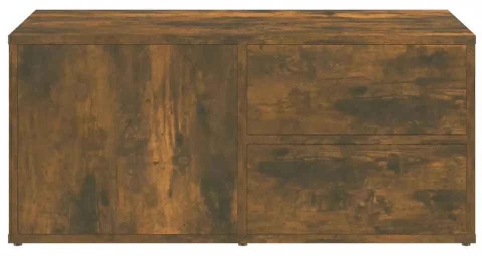 füstös tölgy színű szerelt fa TV-szekrény 80 x 34 x 36 cm