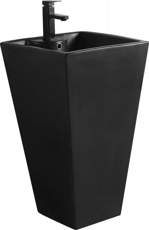 Mexen Pia 47 x 47 cm-es szabadon álló mosdó, fekete matt - 26104770