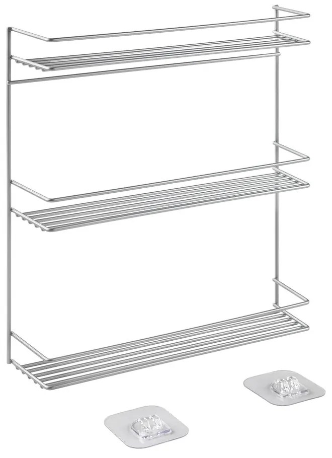 Háromszintes fali fűszertartó polc - Metaltex