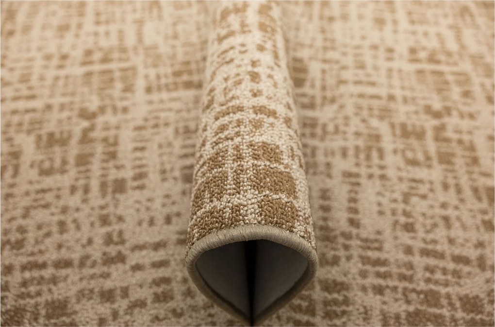 Hurkos Szőnyeg Barna Bézs Filcrács Traffic Nappaliba 150x300 cm