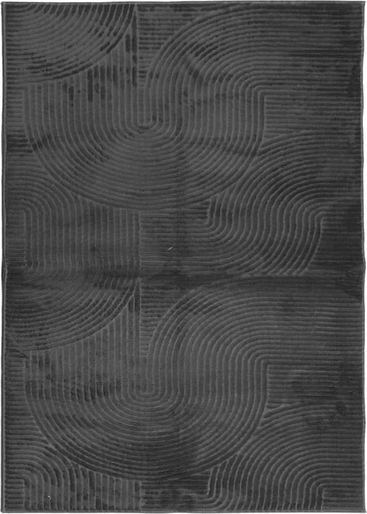 vidaXL IZA antracit rövid szálú skandináv stílusú szőnyeg 200 x 280 cm