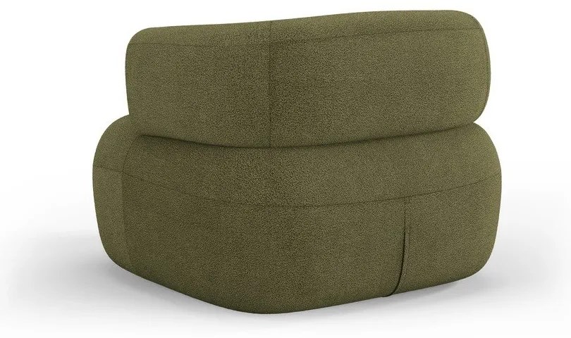 Zöld buklé fotel Jenny – Micadoni Home