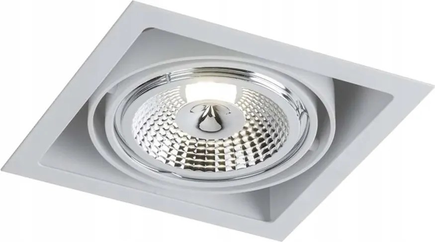 Lámpatest süllyesztett mozgatható spot lámpa fehér szögletes 18 cm szem Shilo