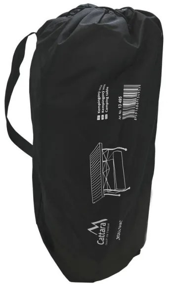 Antracit színű összecsukható kempingasztal 118x70 cm