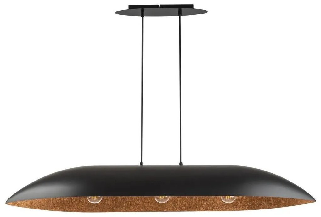 Sigma Csillár zsinóron GONDOLA 3xE27/60W/230V fekete/réz SI0309