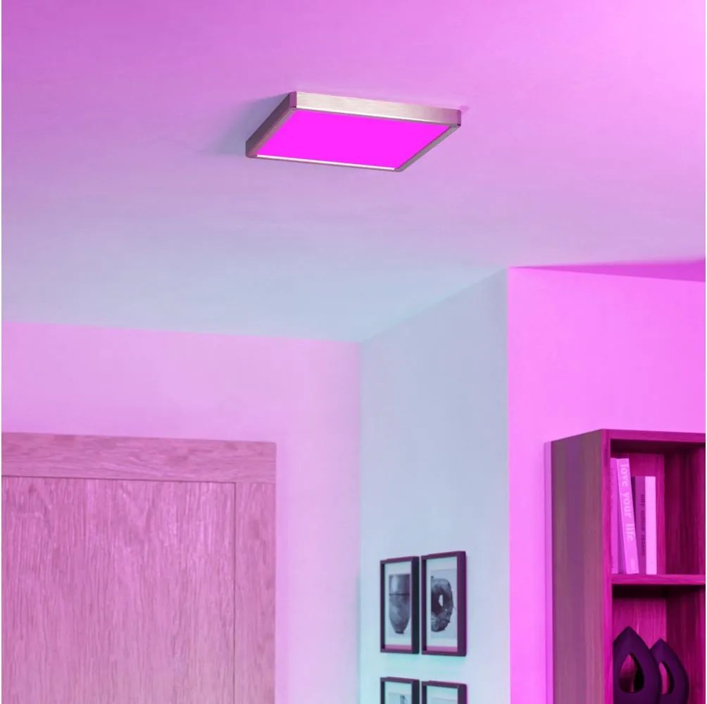 Eglo 901384 - LED RGBW dimmelhető fürdőszobai mennyezeti lámpa FUEVA-Z LED/13,5W/230V 29,5cm IP44 króm