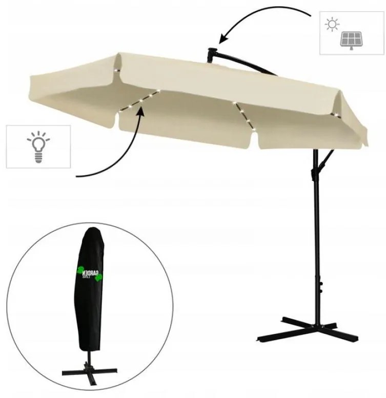 LED Napernyő Rona M (bézs). 1096256