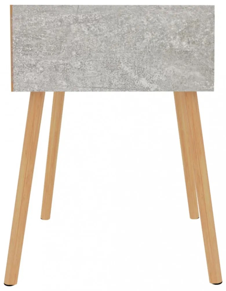 betonszürke szerelt fa éjjeliszekrény 40 x 40 x 56 cm