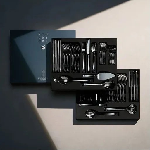 Ezüstszínű rozsdamentes acél evőeszköz készlet 66 db-os Sentic – WMF