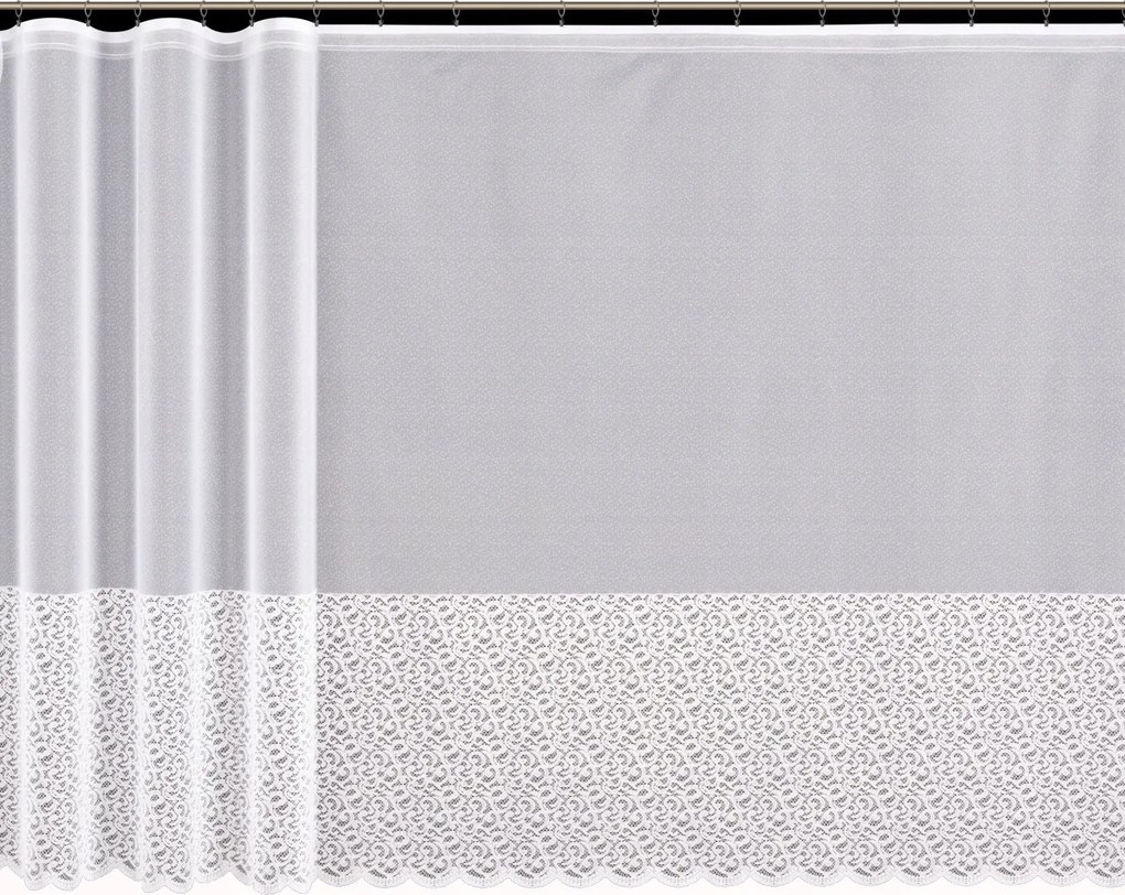 Mg Függöny 4443 Fehér 350x160cm Kész Szalaggal M