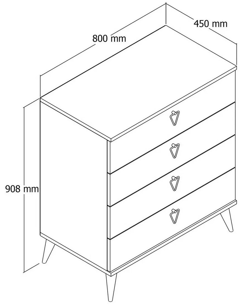 Versa Oak komód