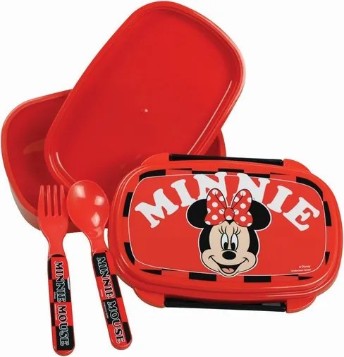 Disney Minnie Surf szendvicsdoboz + evőeszköz szett