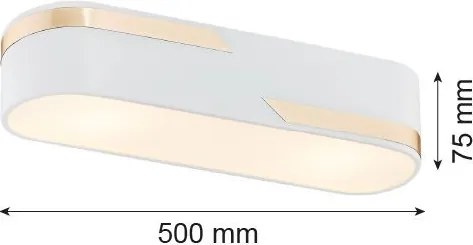 ARGON 6003 TONI Modern Mennyezeti Lámpa Fehér, Arany E27 IP20
